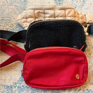 Set of 3 Belt Bags: Lululemon & Sol and Selene